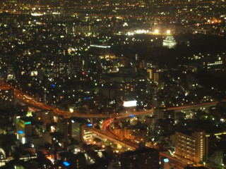 ミッドランドスクエアの夜景 名古屋城